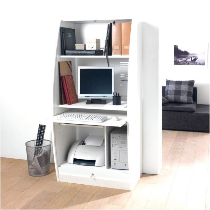 Meuble Armoire Informatique | Living Room Decor, Home pour Meubles D&#039;Ordinateurs Et D&#039;Imprimante