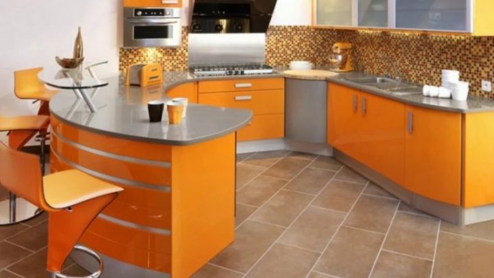 meuble de cuisine avec plan de travail