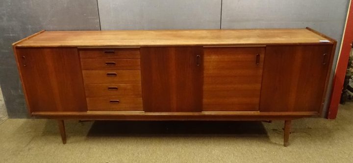Meuble : Dressoir Scandinave Vintage En Teck serapportantà Meuble Vintage Scandinave