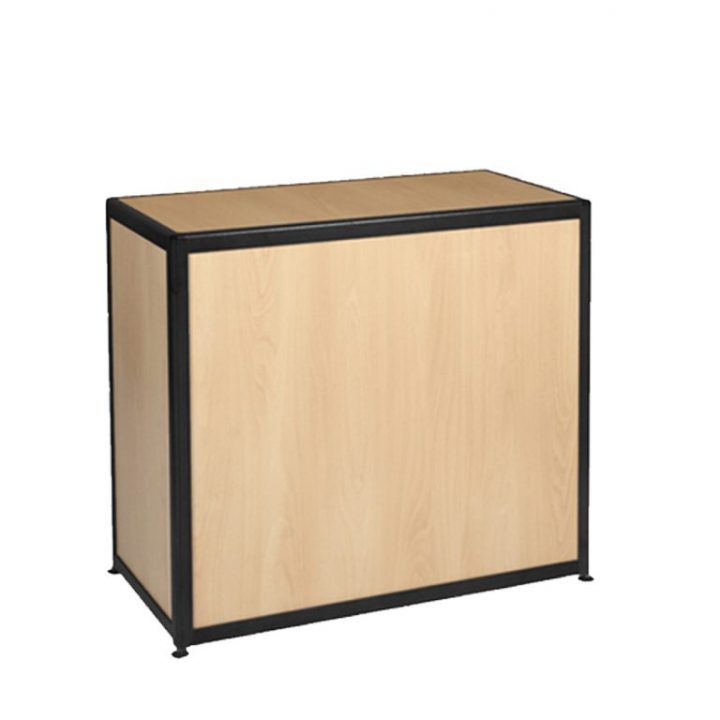 Meuble Rangement Bois/Alu Noir – 90X50X80 – Internation destiné Distri Meubles Catalogue