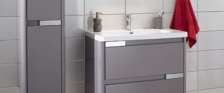 Meuble "Salsa" Taupe 80 Cm – Brico Dépôt à Brico Depot Meuble 100 Cm