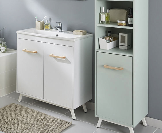 Meuble Sous-Vasque À Poser Blanc L.80 Cm "Ladoga" – Brico encequiconcerne Brico Depot Meuble 100 Cm