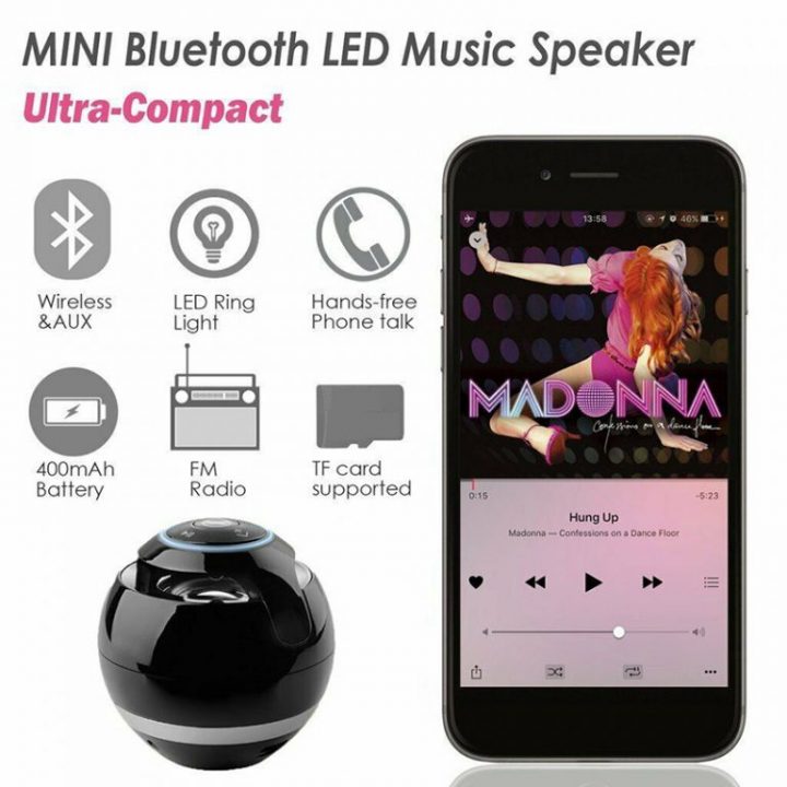 Mini Haut-Parleur Rechargeable Bluetooth Pour Salle De à Mini Haut Parleur Bluetooth Encastrable Pour Salle De Bain