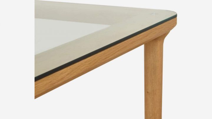 Myell – Table À Manger En Verre Et Chêne – Design By serapportantà Sofia Habitat Table