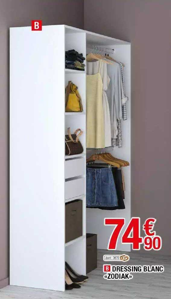 Offre Dressing Blanc «Zodiak» Chez Brico Depot encequiconcerne Dressing Brico Depot