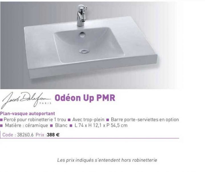 Offre Plan-Vasque Autoportant Odéon Up Pmr Chez Richardson encequiconcerne Super Crack Aldi Hamac De Radiateur