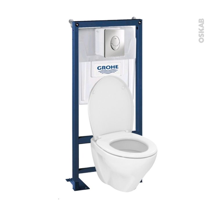 Pack Wc Grohe Suspendu Bâti Universel Rapid Sl Cuvette tout Gabarit Pour Percage Wc Sspendu Grohe