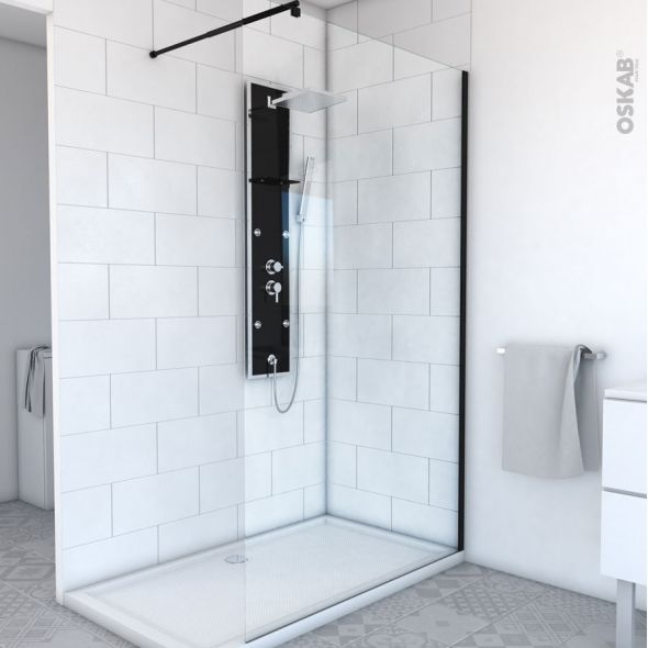 Paroi De Douche À L'Italienne 120 Cm Verre Transparent 8 tout Paroi De Douche Fixe Verre 8 Mm – 110X200 Cm Paroi De Douche À L'Italienne 120 Cm Verre Transparent 8 tout Paroi De Douche Fixe Verre 8 Mm – 110X200 Cm