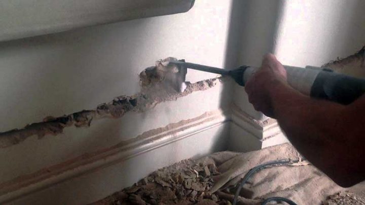 Passer De L'Électricité Dans Un Mur – Astuces Et Bricolage destiné Comment Fixer Un Carton Au Mur