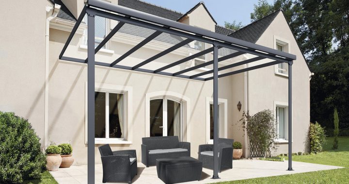 Pergola Aluminium "Yallis" Larg. 4 X Prof. 2,90 X Haut. 2 à Brico Depot Profile Alu Pour Veranda Pergola Aluminium "Yallis" Larg. 4 X Prof. 2,90 X Haut. 2 à Brico Depot Profile Alu Pour Veranda