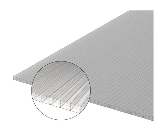 Plaque Polycarbonate Alvéolaire 16Mm – Coloris – Clair serapportantà Plaque Polycarbonate 16Mm Brico Depot