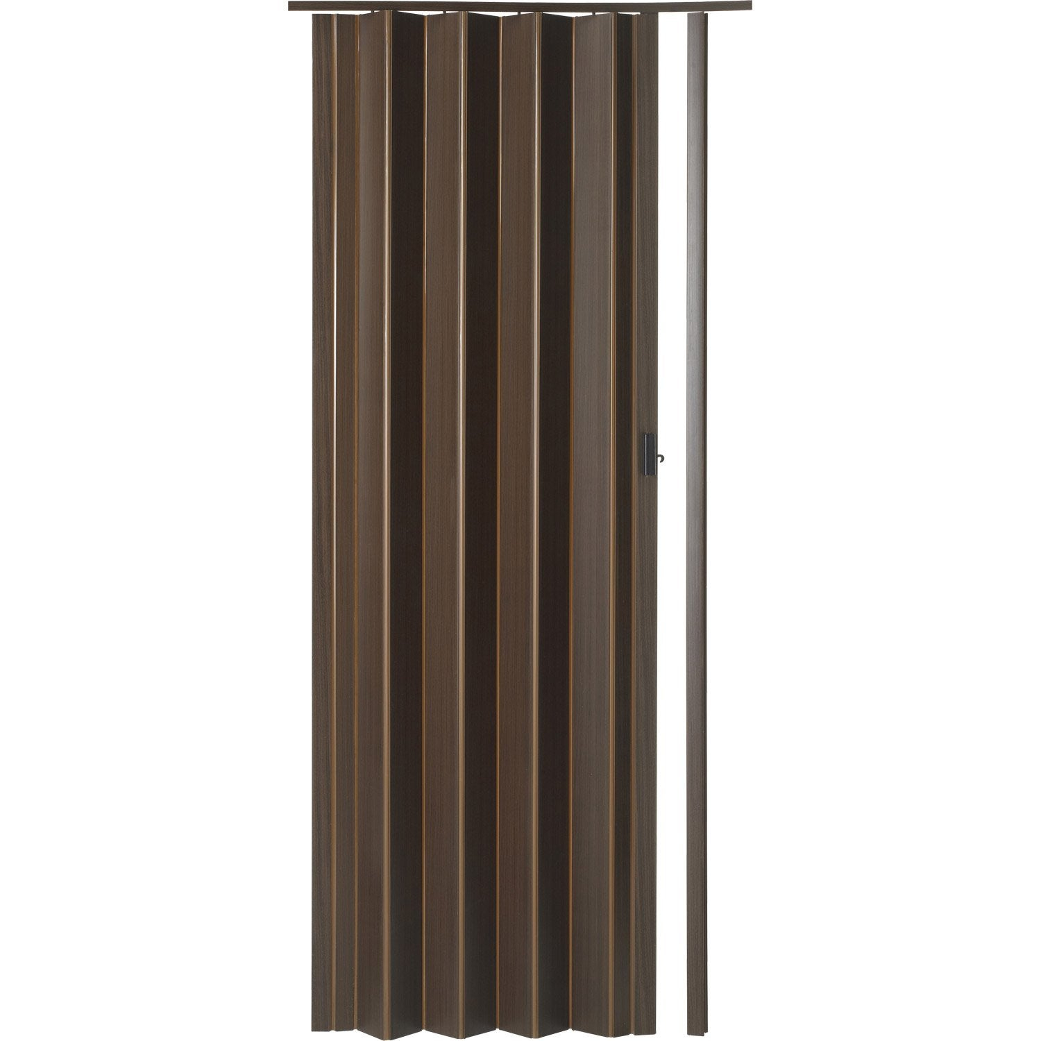 Porte Extensible Rio, Wengé, 205 X 85 Cm, Épais. D'Une avec Rideau Perle Olive Bois Compte Professionnel