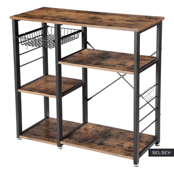 Ramizu Étagère De Rangement Cuisine Style Industriel – Selsey serapportantà Ramizu Tv