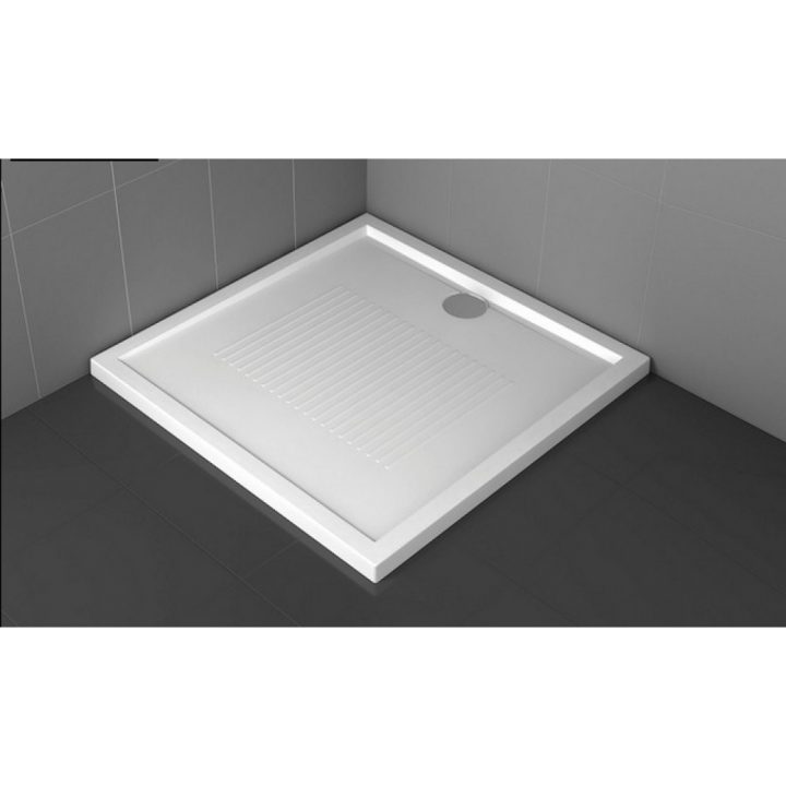 Receveur De Douche À Poser Extra-Plat 100X80 Cm – New destiné Pose Receveur De Douche Sensea