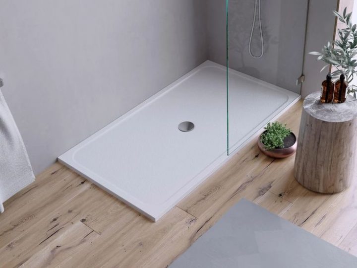 Receveur De Douche L.160 X L.90 Cm, Résine Blanc Easy serapportantà Pieds De Douche Leroy Merlin