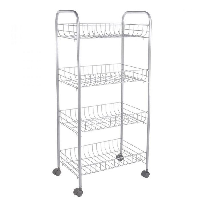 Resserre En Métal 4 Paniers – Desserte Et Rangement De serapportantà Desserte Cuisine Gifi