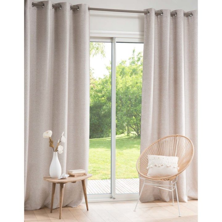 Rideau À Œillets Beige À L'Unité 140X250 Jules | Maisons dedans Maison Du Monde Rideaulin Rideau À Œillets Beige À L'Unité 140X250 Jules | Maisons dedans Maison Du Monde Rideaulin