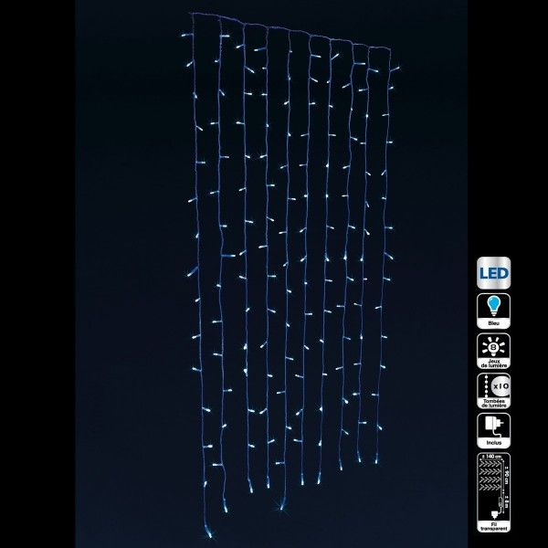 Rideau Lumineux H1,40 M Bleu 150 Led – Décoration intérieur Rideau Lumineux A Pile Gifi Catalogue Rideau Lumineux H1,40 M Bleu 150 Led – Décoration intérieur Rideau Lumineux A Pile Gifi Catalogue