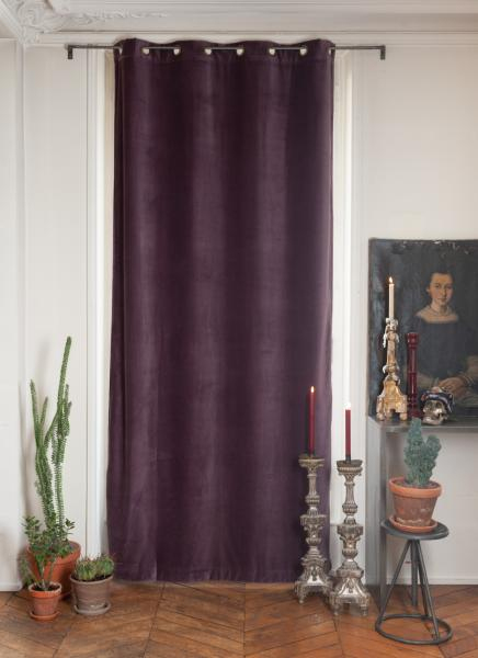 Rideau Occultant En Velours De Coton Violette Doublé intérieur Rideau En Velour Lyric Paon Rideau Occultant En Velours De Coton Violette Doublé intérieur Rideau En Velour Lyric Paon