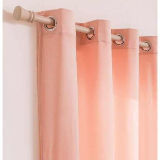 Rideau Tamisant, Dubbo, Rose Pastel, L.140 X H.260 Cm dedans Leroy Merlin Rideaux