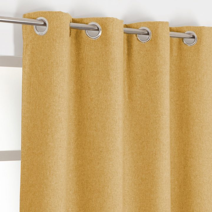 Rideau Tamisant, Jamie Jaune Moutarde L.135 X H.260 Cm tout Leroy Merlin Voilage Rideau Tamisant, Jamie Jaune Moutarde L.135 X H.260 Cm tout Leroy Merlin Voilage