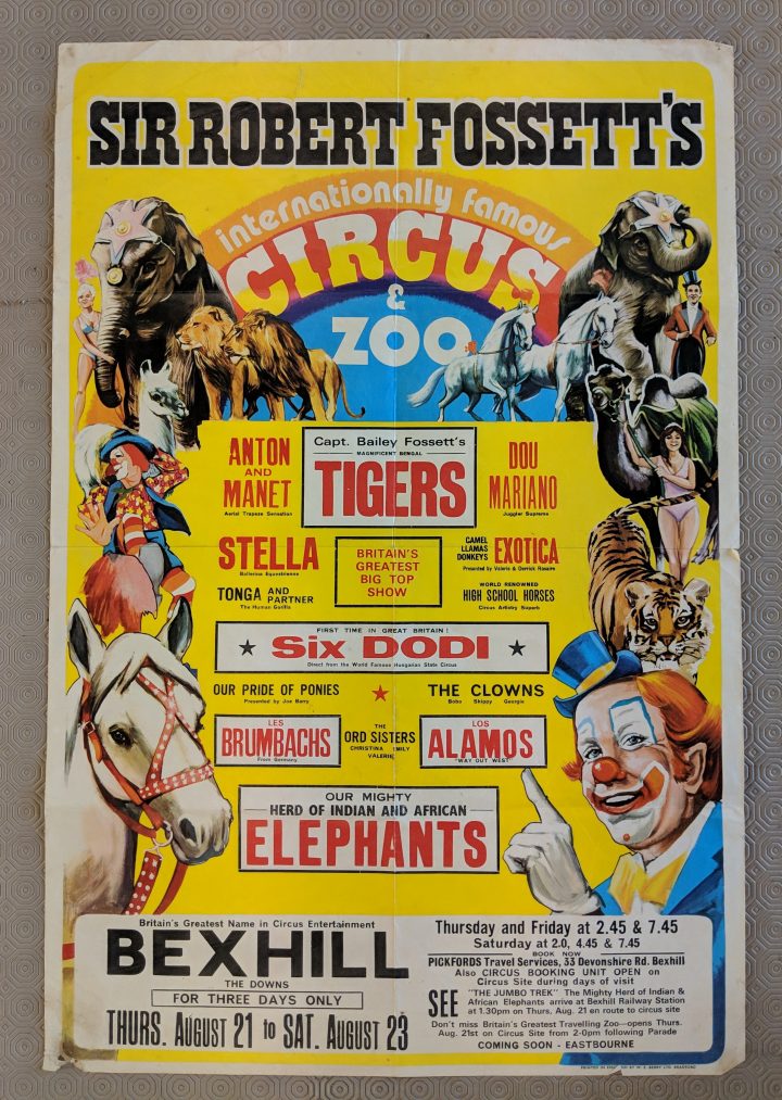 Robert Fossett Original Circus Poster dedans Poster Robert Fossett Original Circus Poster dedans Poster
