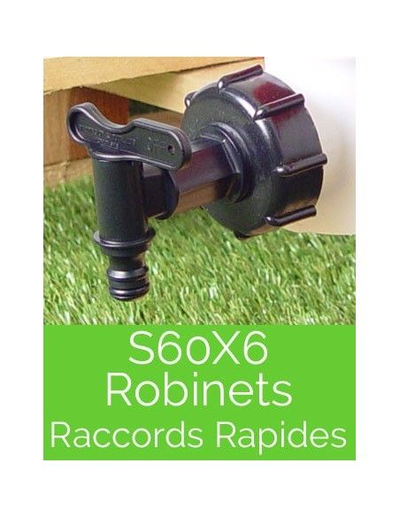 Robinets Et Raccords S60X6 De Cuve 1000L – Récupération D intérieur Robinet Cuve 1000L Bricomarche