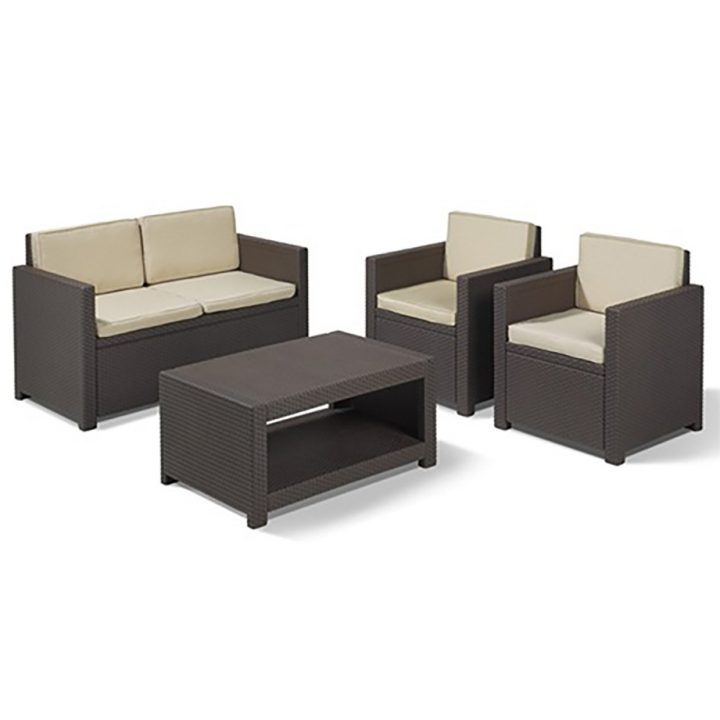 Salon De Jardin Montmartre 4 Places – Abri De Jardin Et serapportantà Balancoire 4 Place A Vendre Chez Canac Canaq