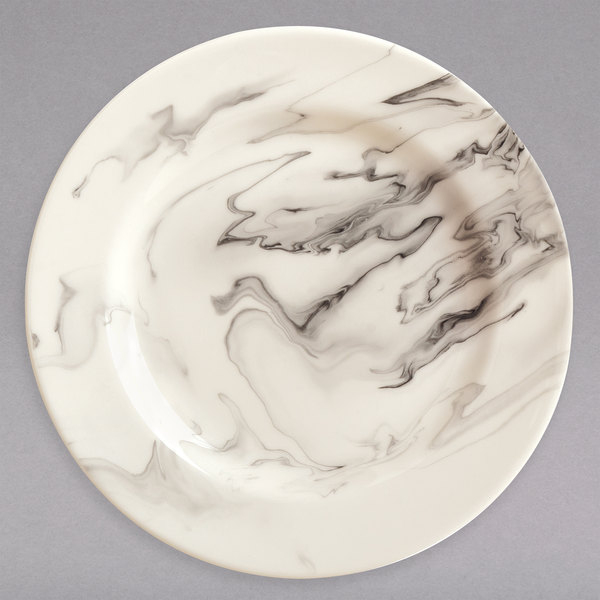 Syracuse China 999533001 Smoke 6 1/2" Royal Rideau White tout Rideau Plate Syracuse China 999533001 Smoke 6 1/2" Royal Rideau White tout Rideau Plate