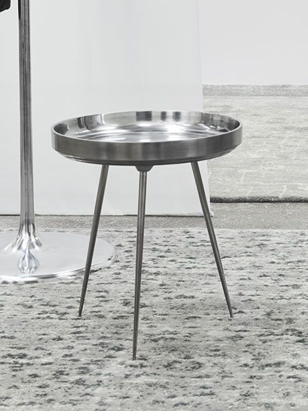Table Basse Ronde Bowl En Aluminium | Mobilier De Salon dedans Mater Mobilier