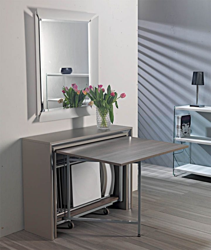 Table Pliante Archi Ormo | Small Dining Table Apartment serapportantà Ikea Table De Salle Pliante