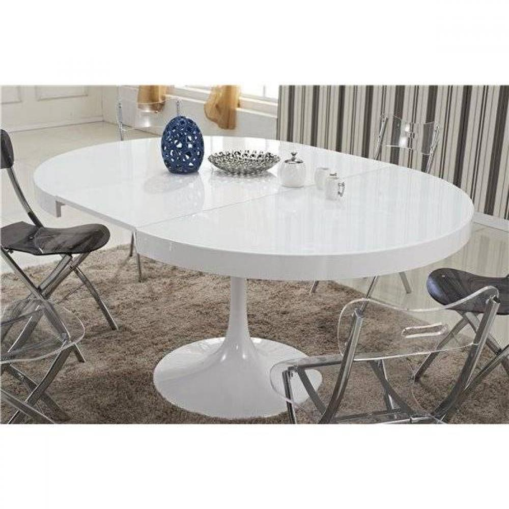Tables Design Au Meilleur Prix, Table Ronde Extensible intérieur Table Blanche Ronde Directoir