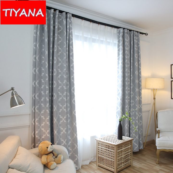 Thermal Insulated Cotton Linen Grey Blackout Curtains For pour Rideau Salon Wish Thermal Insulated Cotton Linen Grey Blackout Curtains For pour Rideau Salon Wish