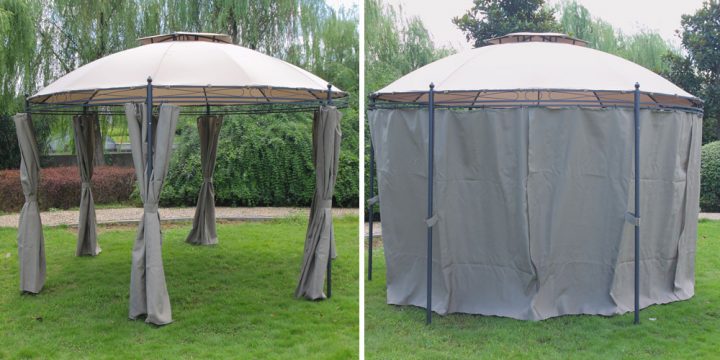 Toile De Rechange Tonnelle Ronde – Agencement De Jardin concernant Iloha Hesperide