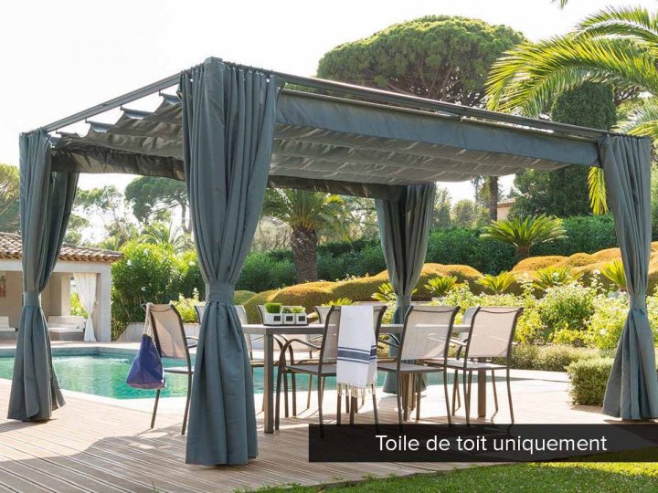 Toile De Toit Pour Tonnelle Hespéride Modèle Palmeira 3 X 3 M encequiconcerne Toile Pour Tonnelle Ammero D'Ikea