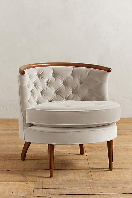 Velvet Bixby Chair – #Anthrofave | Chair, Furniture concernant Chaise Bixby