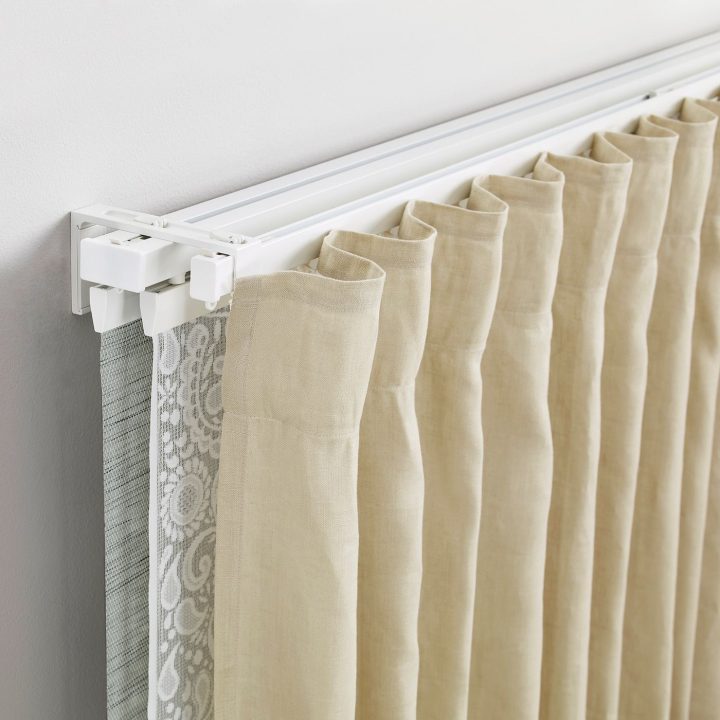 Vidga Gardinenschienen-Set 1- Und 3-Lfg – Weiß – Ikea avec Panneau Rideau Ikea Vidga Gardinenschienen-Set 1- Und 3-Lfg – Weiß – Ikea avec Panneau Rideau Ikea