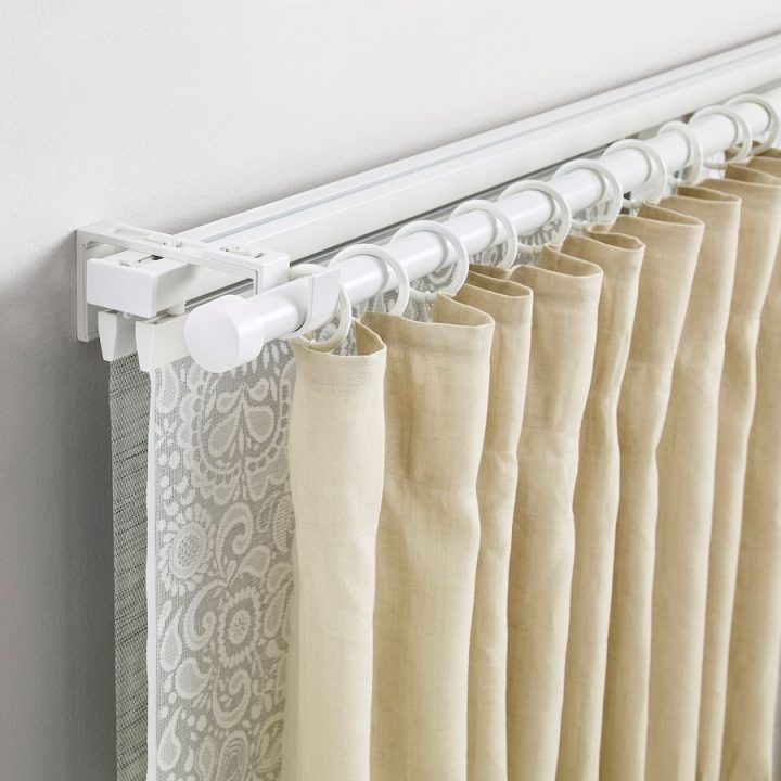 Vidga Set Rail Triple Et Tringle – Blanc – Ikea | Rideaux serapportantà Rideau De Dkea Vidga Set Rail Triple Et Tringle – Blanc – Ikea | Rideaux serapportantà Rideau De Dkea