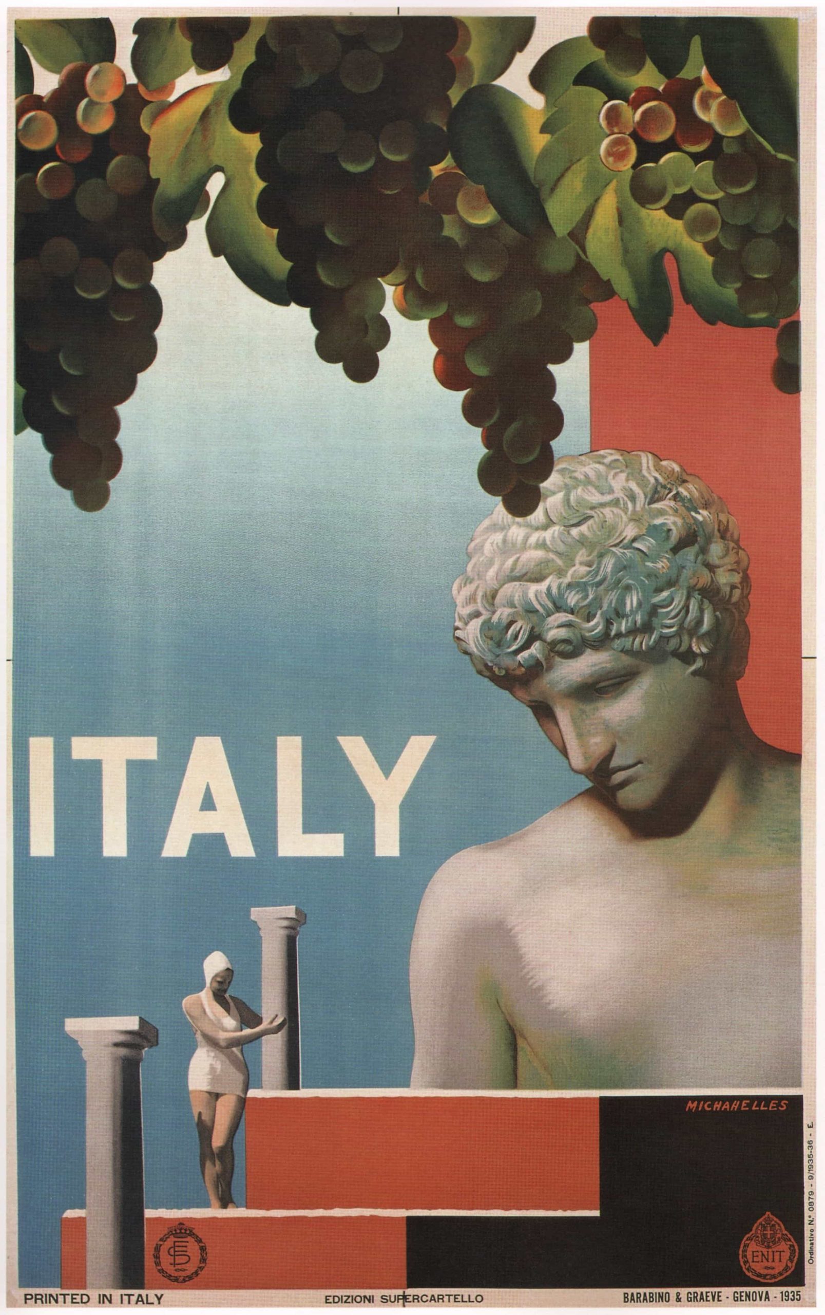 Vintage Poster Italy, 1935 encequiconcerne Poster