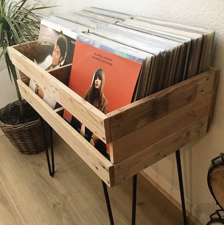 Vinyl 33 Storage Cabinet Towers / Vinyls Records / Hair pour Rangement Vinyle Ikea