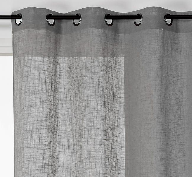 Voilage Gris L.140 X H.240 Cm | Leroy Merlin | Voilage destiné Leroy Merlin Voilage Voilage Gris L.140 X H.240 Cm | Leroy Merlin | Voilage destiné Leroy Merlin Voilage