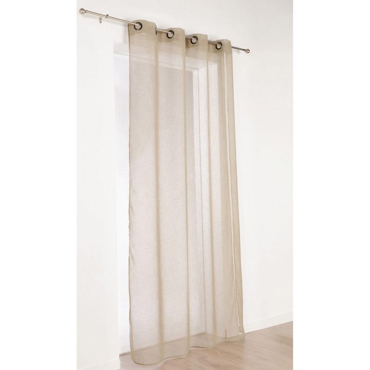 Voilage Tamisant, Linette, Lin, L.145 X H.240 Cm | Leroy dedans Voilage Leroy Merlin