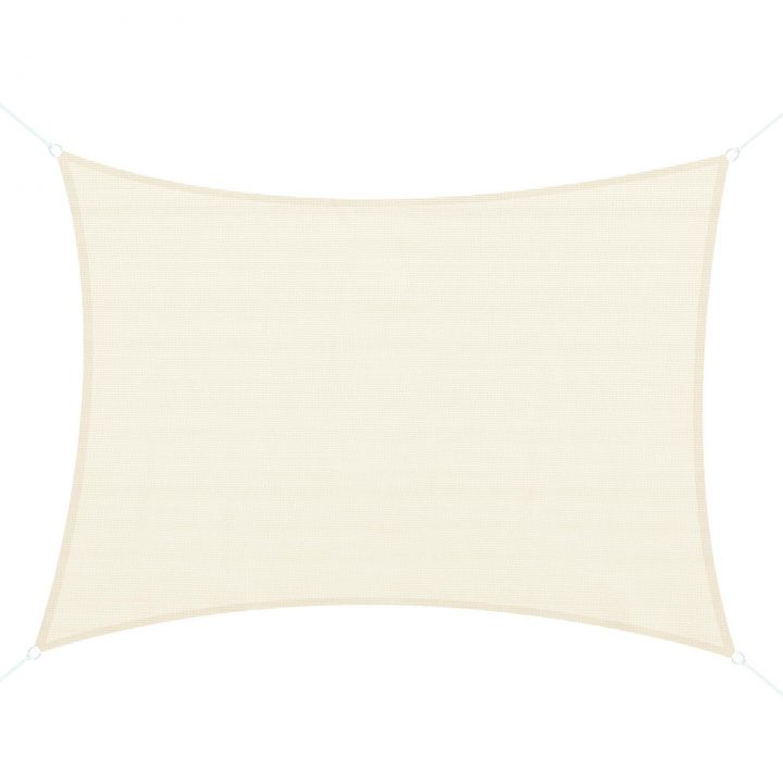 Voile D'Ombrage Rectangulaire 4X6 M Crème | Leroy Merlin intérieur Leroy Merlin Voiles