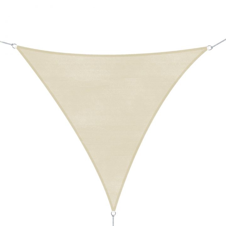 Voile D'Ombrage Triangulaire 6X6X6M Crème | Leroy Merlin avec Leroy Merlin Voiles