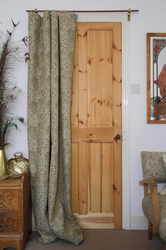 William Morris Marigold Portiere Door Curtain With Thick dedans Portiere Chenille