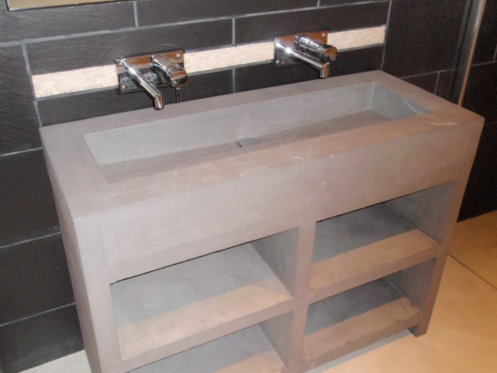 meuble en béton ciré meuble en béton ciré