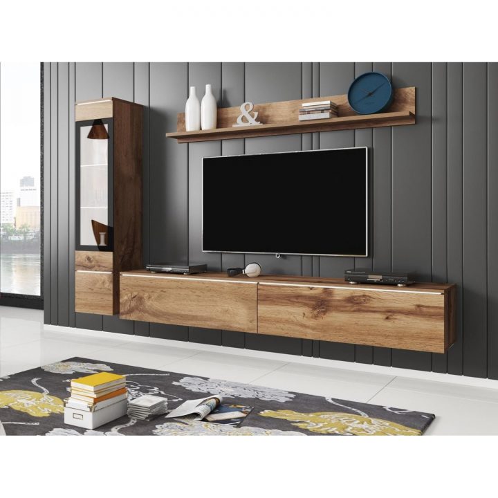 meuble tv hifi bois massif