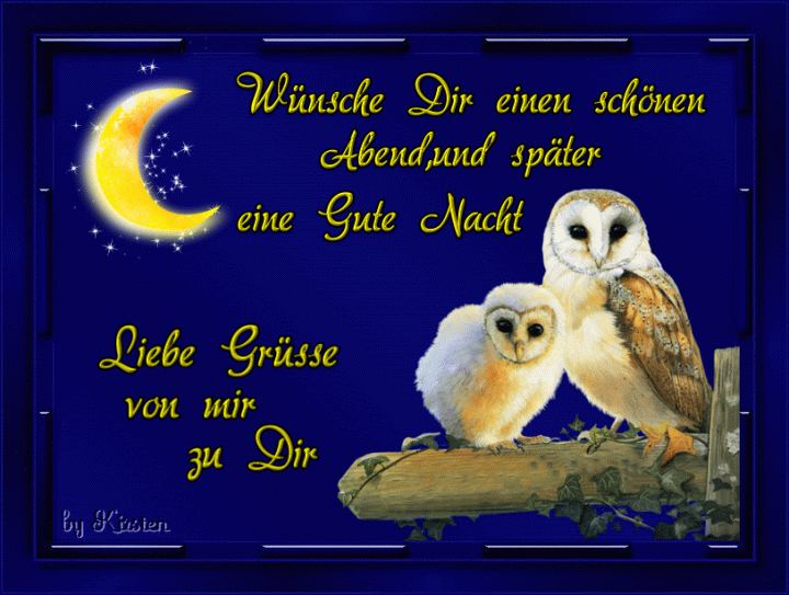 gute nacht am sonntag