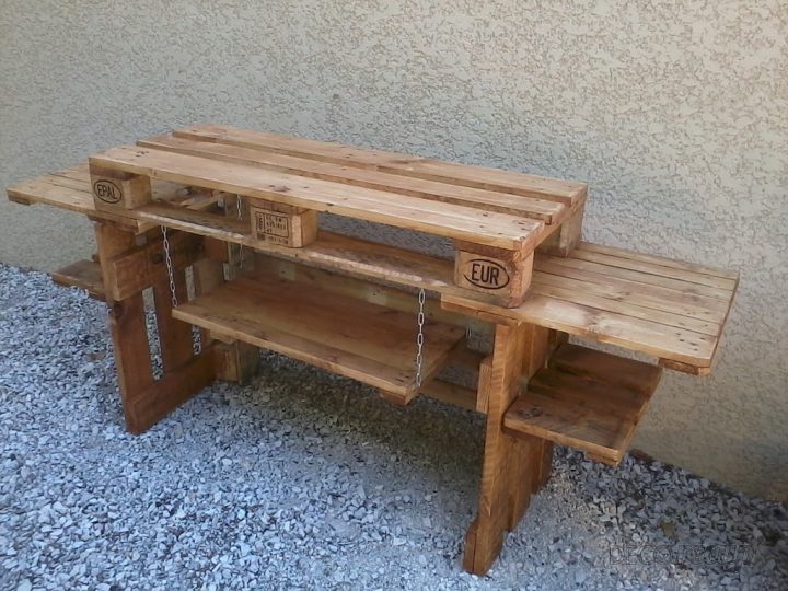 fabriquer un meuble en bois pour plancha