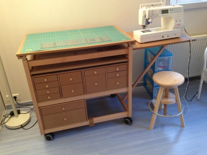 meuble pour machine à coudre pas cher